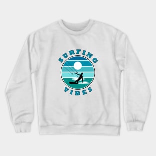 Surfing Vibes – retro 2 - kite surfer Crewneck Sweatshirt